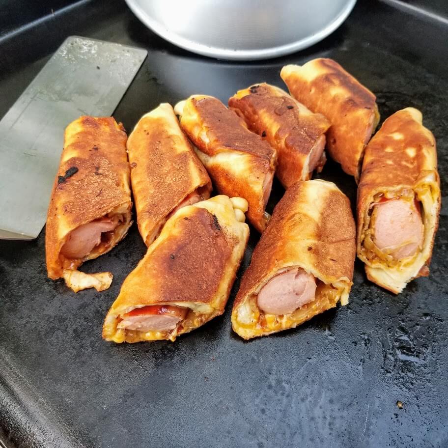 Pigs-In-A-Blanket On The Griddle